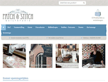 Tablet Screenshot of patchandstitch.com